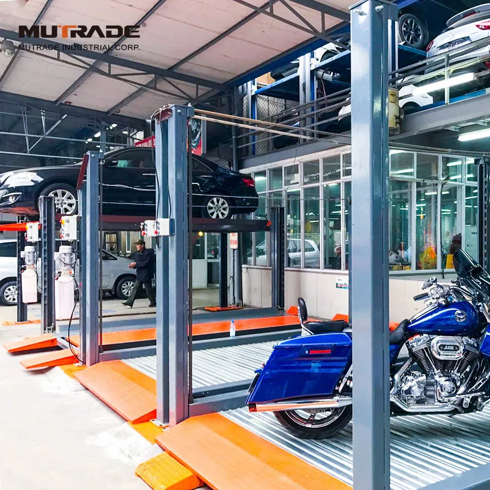 Hydraulic Four Post Car Stacker Simple Car Parking System