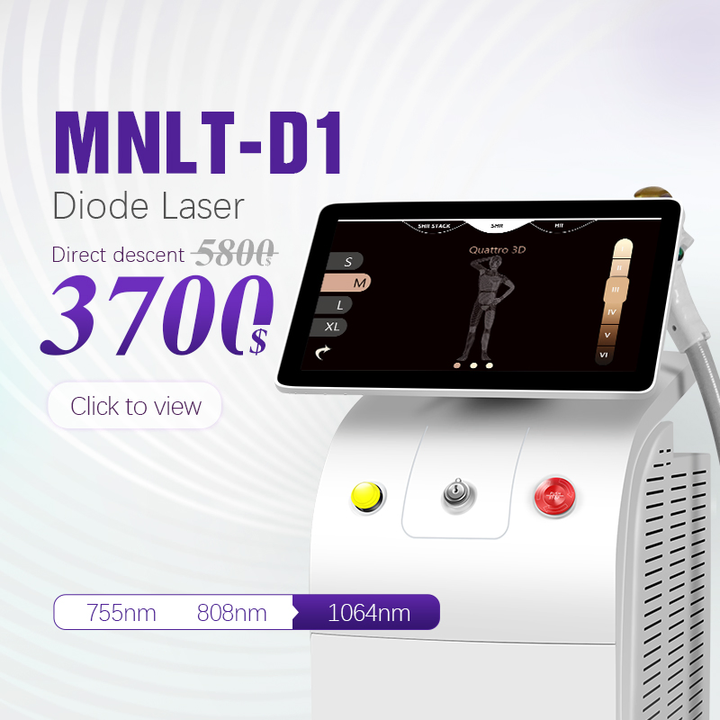 Professional Vertical Diode Laser Hair Removal with Tec Cooling System