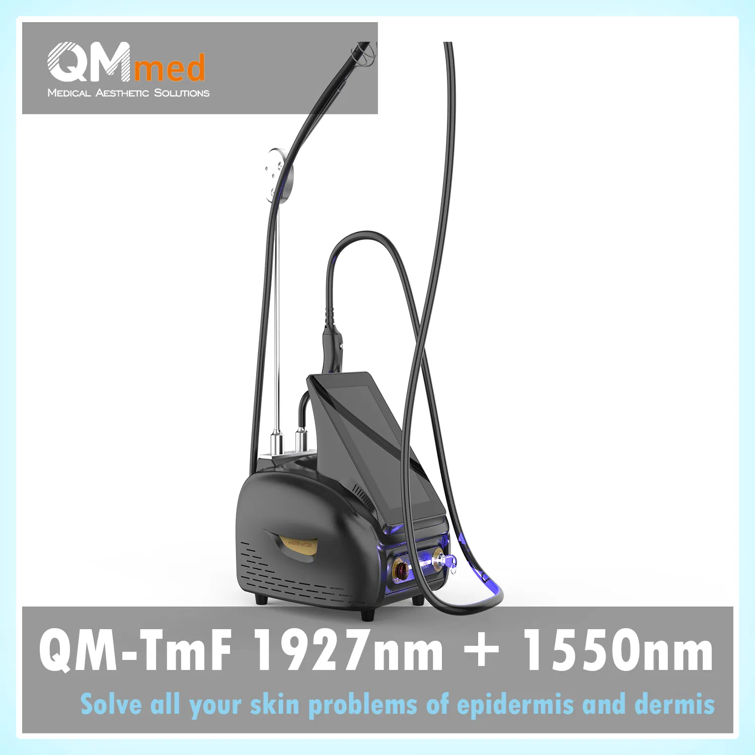 1927nm 1550nm Dual Wave Sub-Ablative Thulium Laser System for Fractional Skin Resurfacing, Wrinkle Reduction and Vaginal Rejuvenation in Dermatology Clinics