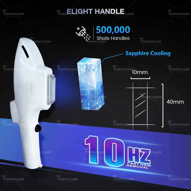German Heraeus Lamp Opt IPL Beauty Device Hair Removal Skin Rejuvenation 1m Shots Sapphire Cooling 16 Languages Cloud System