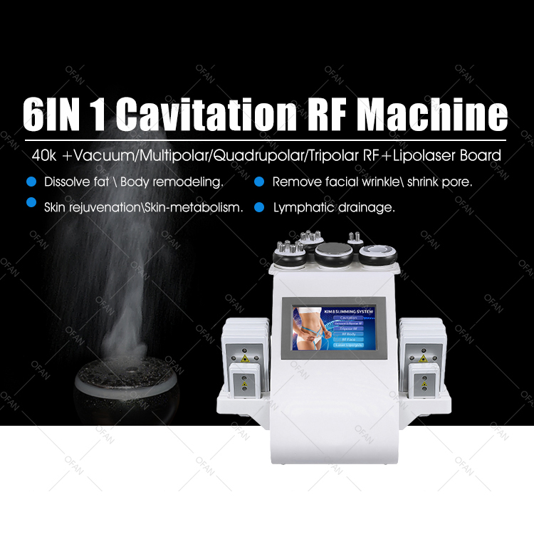 Ofan Cavitation 40K Weight Loss Machine Cavitation Vacuum Slimming Laser Pads Lipo Machine