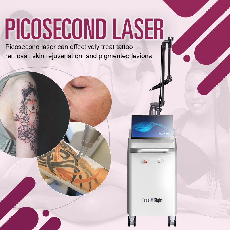 High Power 1500W Stationary Pico Laser Machine 1064nm 532nm Picosecond Tattoo Pigment Removal Skin Tightening Beauty Equipment