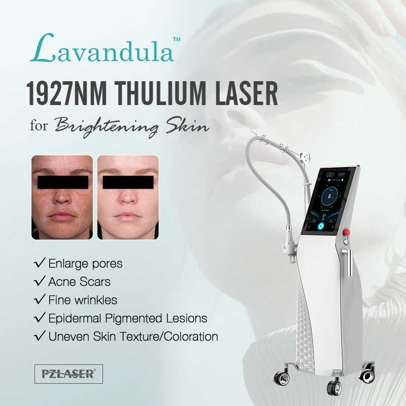 Thulium 1927nm for Removing Acne Scars Various Color Spots Non Ablative Laser 1927nm+1550nm Thulium Laser Erbium Laser Machine