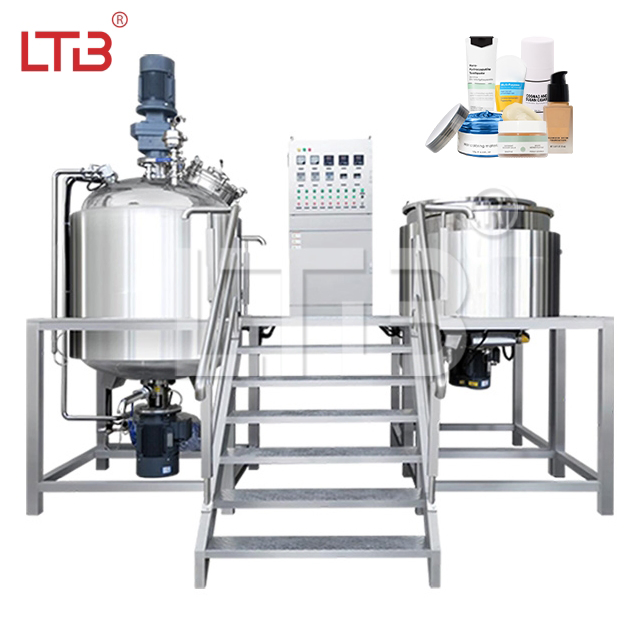 1000L 2000L 3000L Máquina Personalizada de Fabricação de Cosméticos Oinrment Tanque de Mistura Lubrificante Oi Homogeneizador a Vácuo Creme Facial Gel para Cabelo Emulsificador