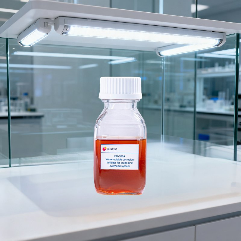 SR-101A Inibidor de Corrosão Solúvel em Água de Grau Industrial Especial para Unidades de Destilação Atmosférica e a Vácuo de Refinarias com Alta Taxa de Inibição de Corrosão
