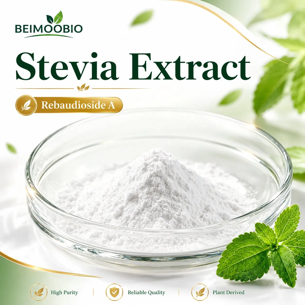 Fabricante Fornecimento Reb a Glicosídeo de Estéviol CAS 58543-16-1 Adoçante de Alta Intensidade para Formulação de Suplemento Alimentar Funcional