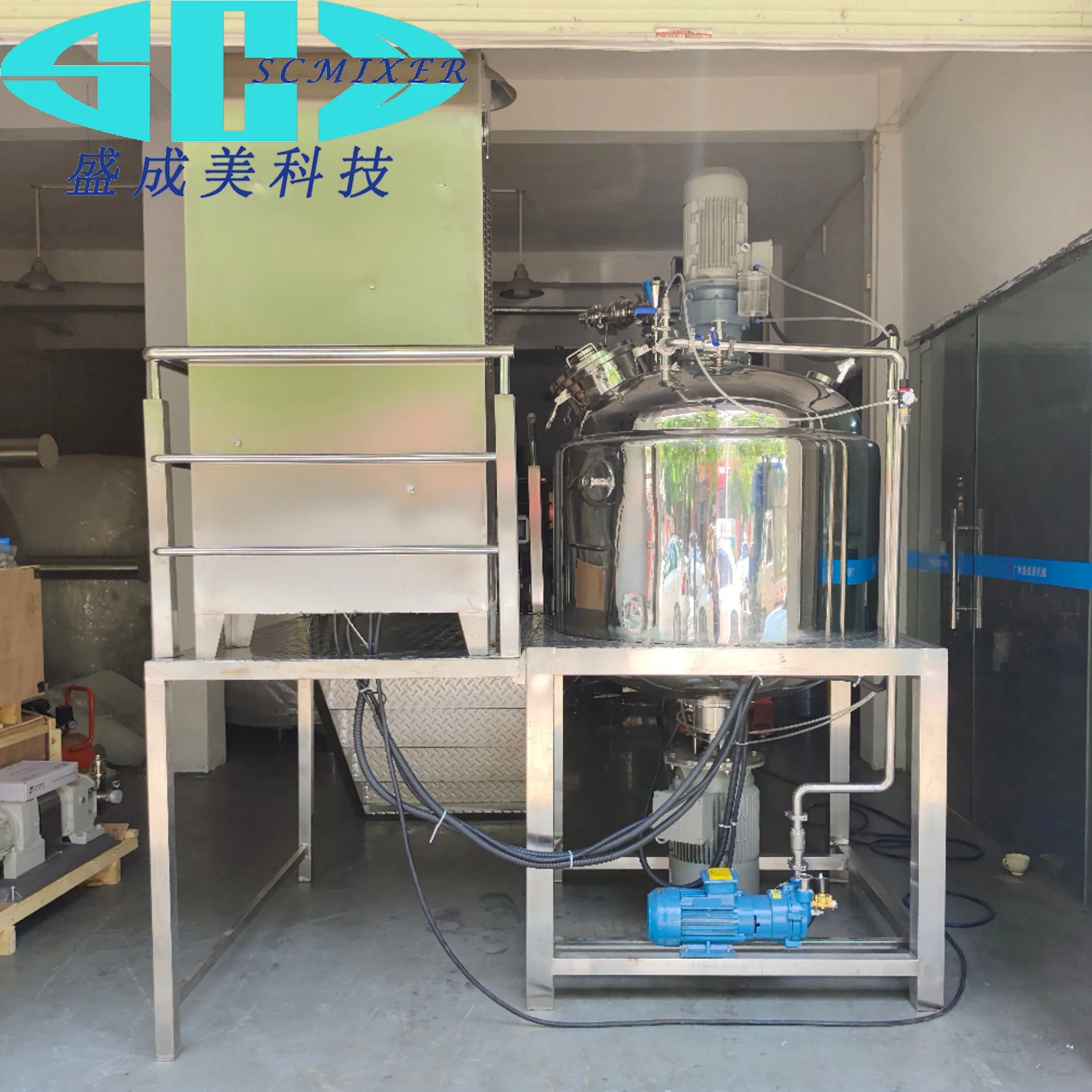 Equipamento de Produção de Cosméticos, Emulsificador Cosmético Equipamento de Fabricação de Cosméticos, 100L Emulsificador Cosmético