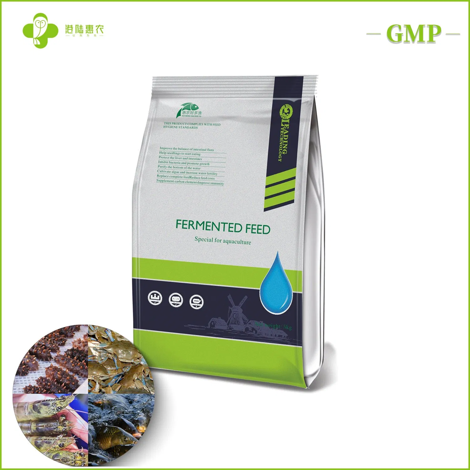 Novo Material Ração de Proteína Animal Grau Alimentício Metionina Vitamina C Aminoácido Premix Aditivos para Ração de Peixe Fermentado Camarão Bagre Protegendo o Fígado e os Intestinos