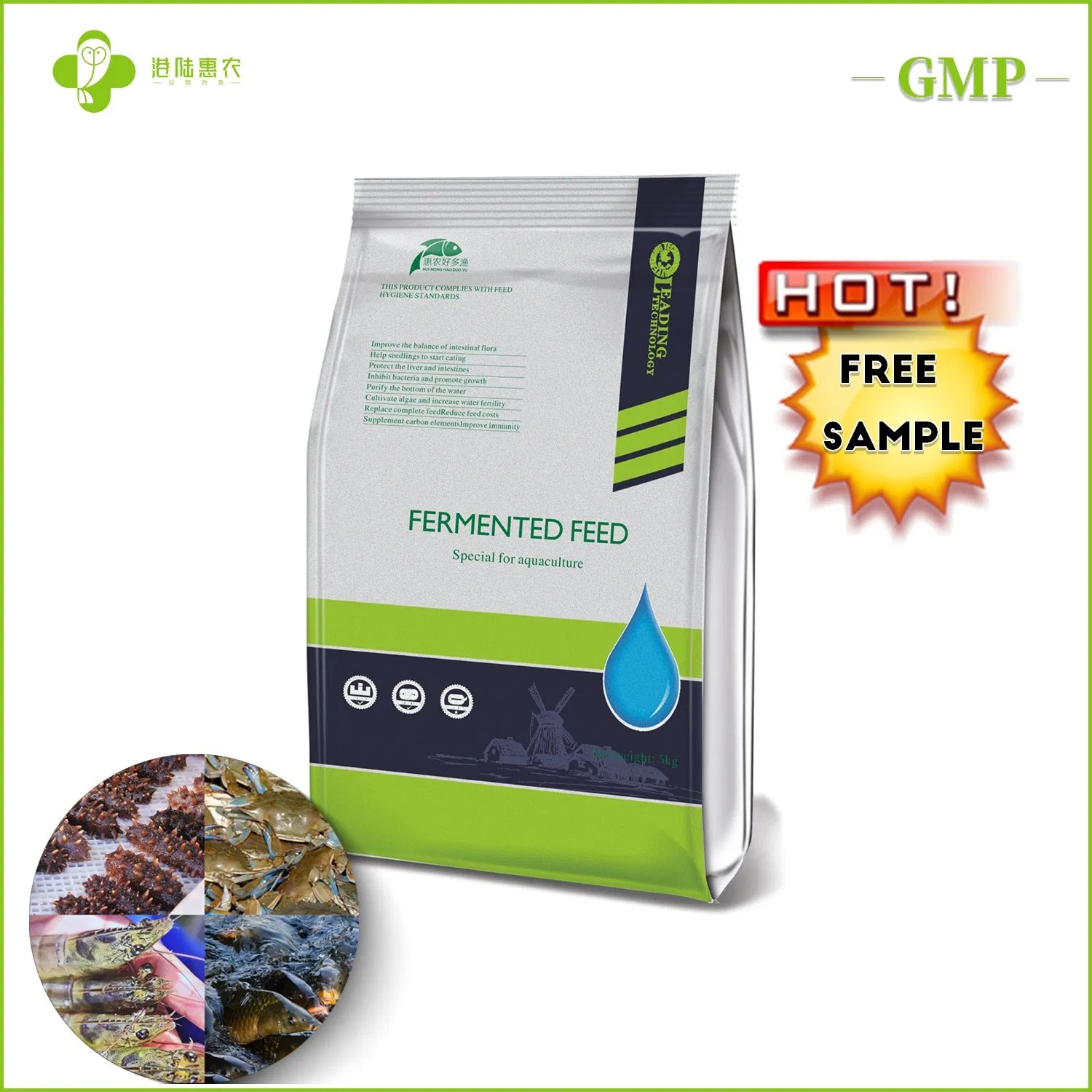 Novo Material Ração de Proteína Animal Grau Alimentício Metionina Vitamina C Aminoácido Premix Aditivos para Ração de Peixe Fermentado Camarão Bagre Protegendo o Fígado e os Intestinos