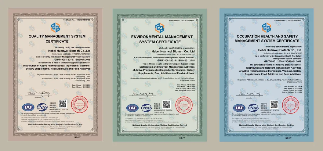 Certificados de Qualidade da Empresa