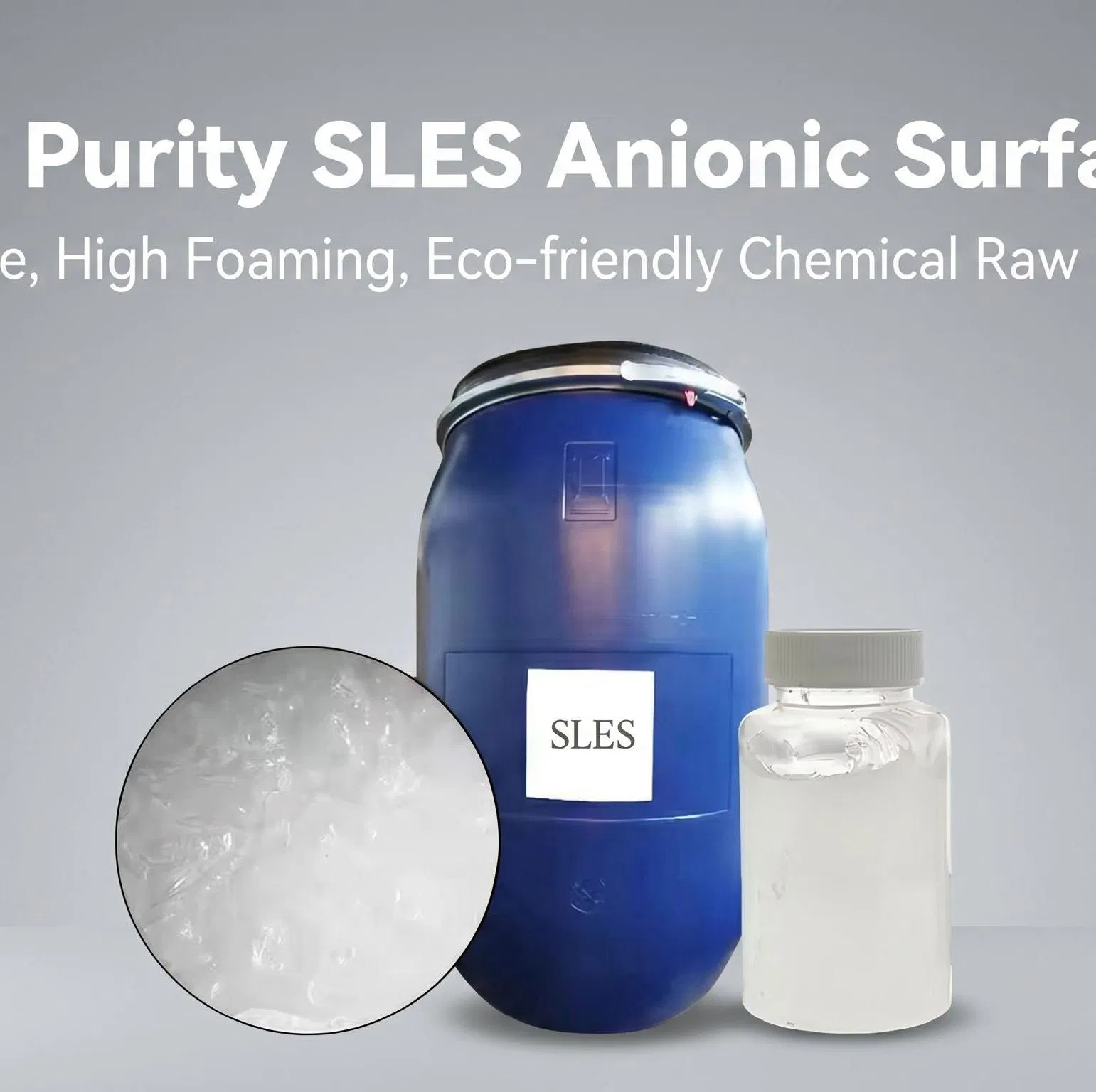 Fabricante da China LABSA 96% e SLES 70% Surfactante Aniónico para Shampoo