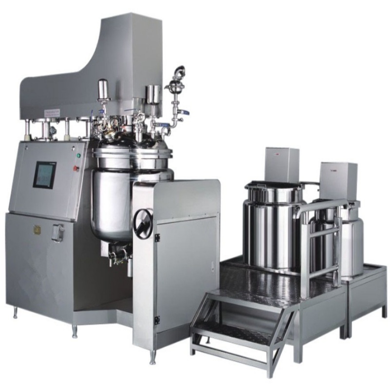 Equipamento Emulsificador Industrial com Homogeneizador de Mistura a Vácuo para Linha de Produção de Creme e Cosméticos