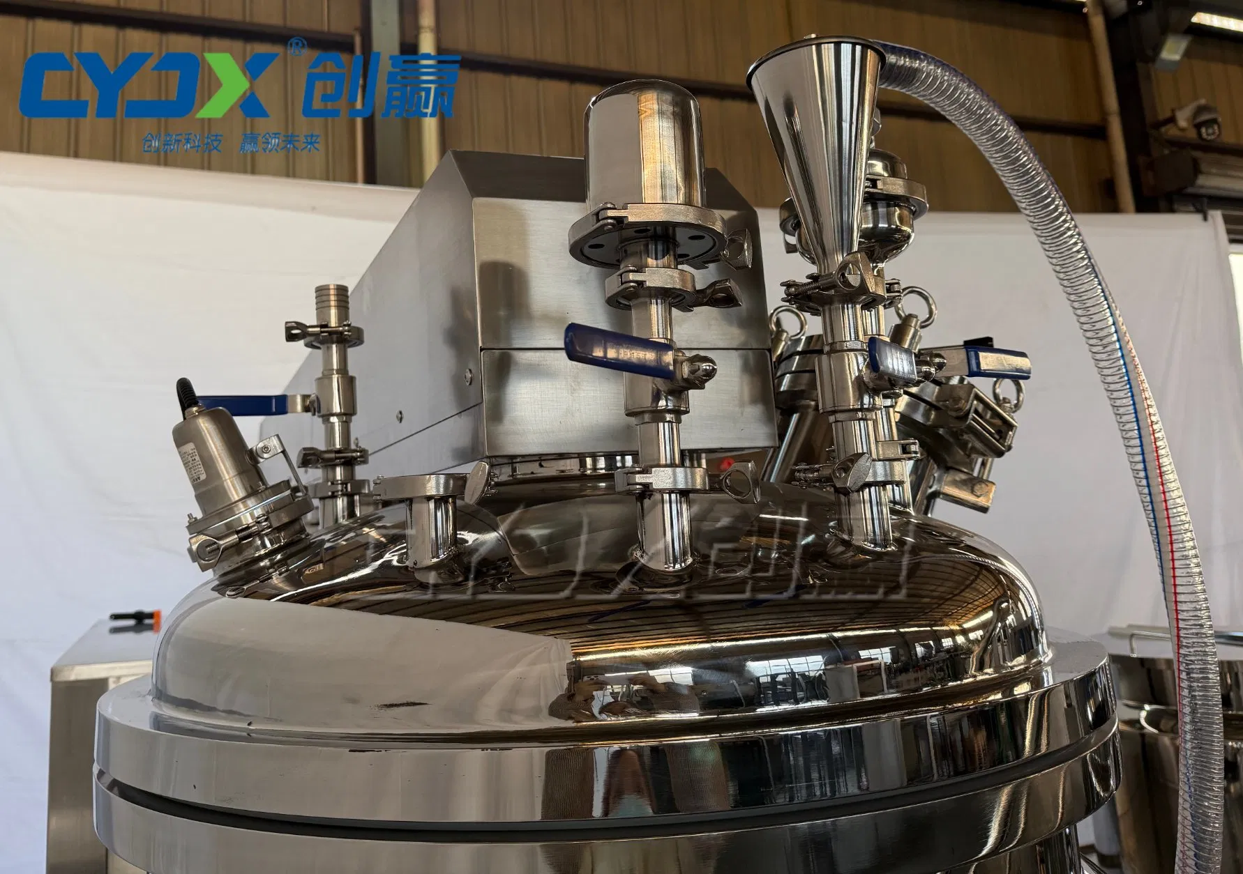 Tanque de Mistura Elétrico de Aço Inoxidável 316 Máquina Emulsificadora a Vácuo para Cosméticos