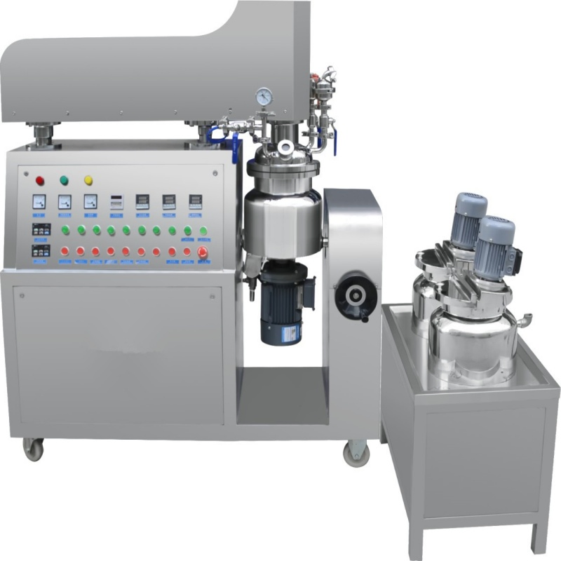 Equipamento Emulsificador Industrial com Homogeneizador de Mistura a Vácuo para Linha de Produção de Creme e Cosméticos