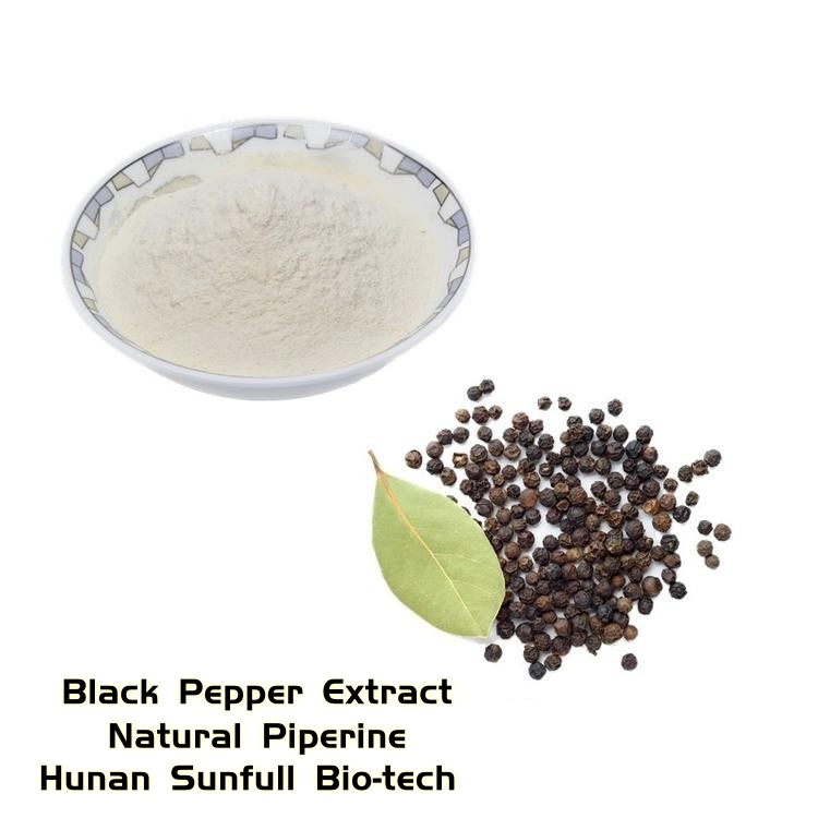 Extrato de Pimenta Preta 20%-98% Piperina Padrão HPLC Extrato Natural de Planta