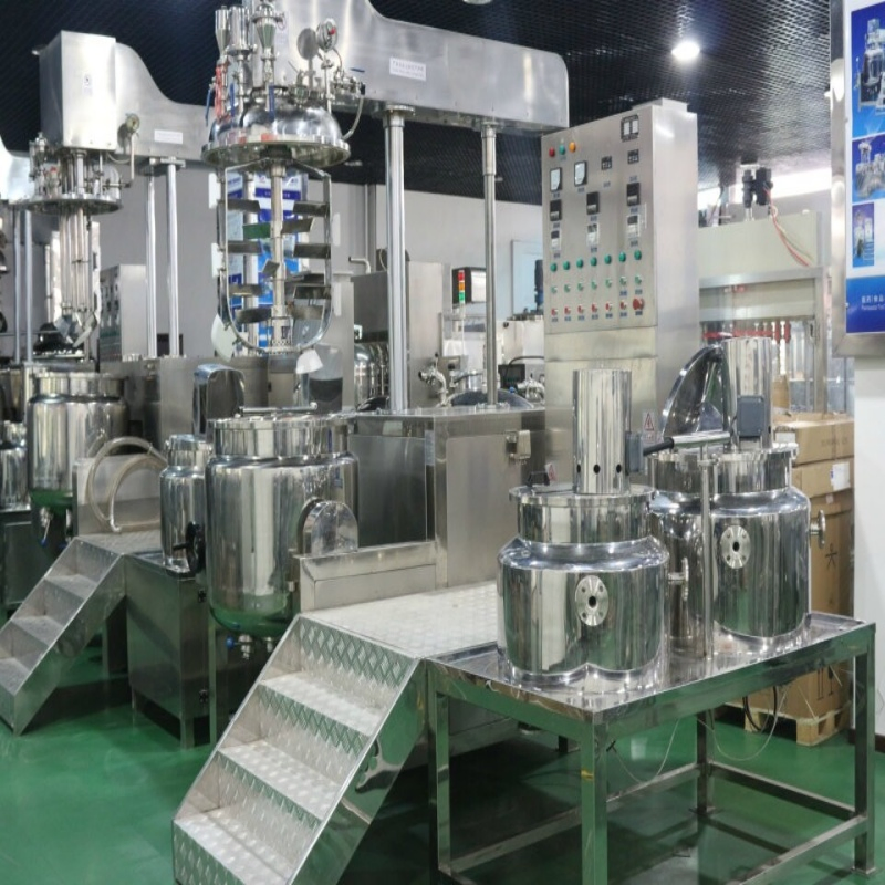 Equipamento Emulsificador Industrial com Homogeneizador de Mistura a Vácuo para Linha de Produção de Creme e Cosméticos