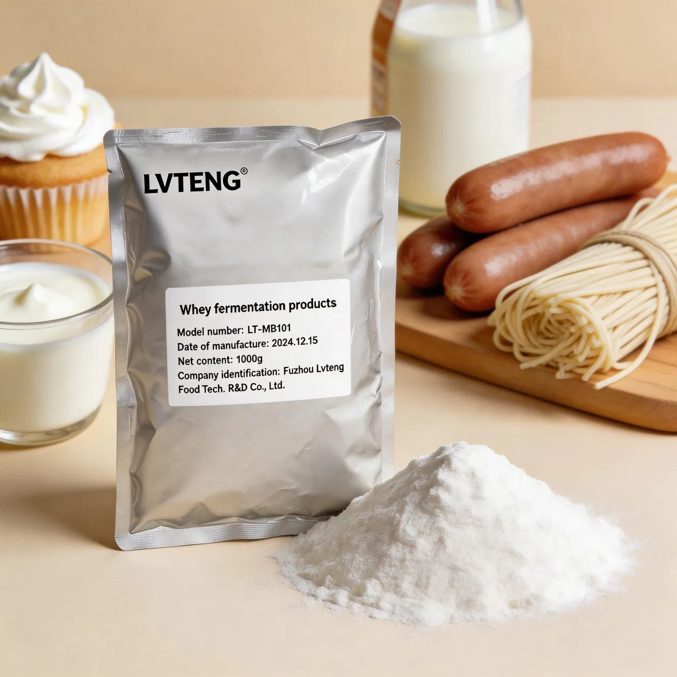 Conservante Natural Fermentado Usado em Pão, Bebidas, Sobremesas e Macarrão Fresco