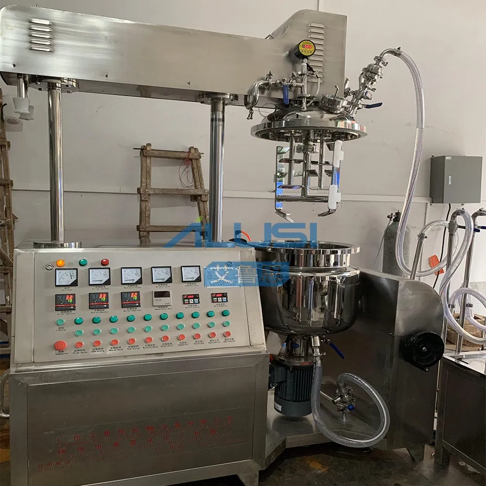 Misturador Emulsificador Homogeneizador a Vácuo para Creme Facial, Lote, Protetor Solar, Produção Cosmética e Processamento de Mistura