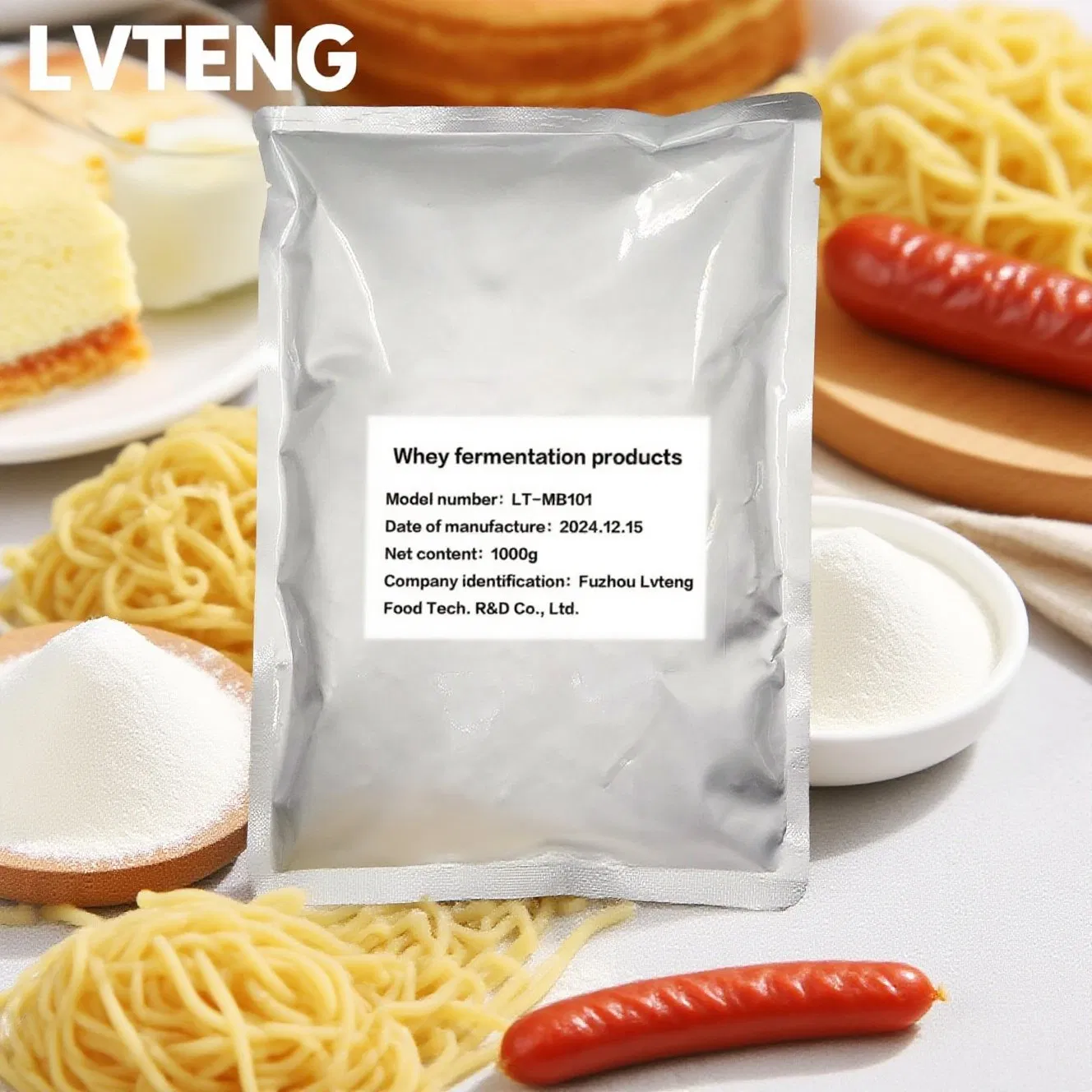 O conservante de fermentação de soro de leite natural é utilizado para inibir bactérias em diversos alimentos