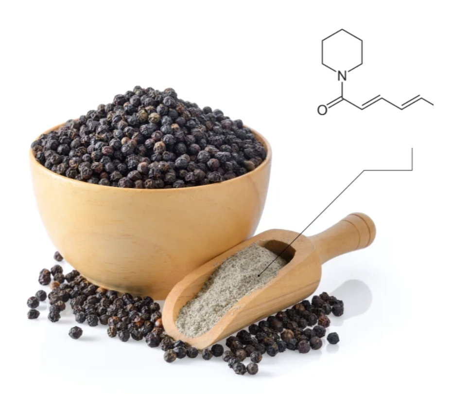 Extrato de Pimenta Preta 20%-98% Piperina Padrão HPLC Extrato Natural de Planta