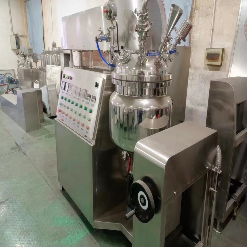Equipamento Emulsificador Industrial com Homogeneizador de Mistura a Vácuo para Linha de Produção de Creme e Cosméticos