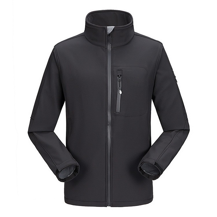 2025 Hot Selling Outdoor Men's Rain Water Resistant Custom Tactical Jacket Hoodless Softshell Windproof Hiking Winter Jacket OEM