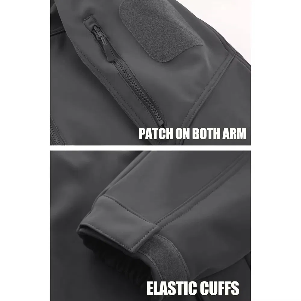Men's Winter Softshell Jacket Stand Waterproof Breathable Quick Dry Eco-Friendly Casual Wear