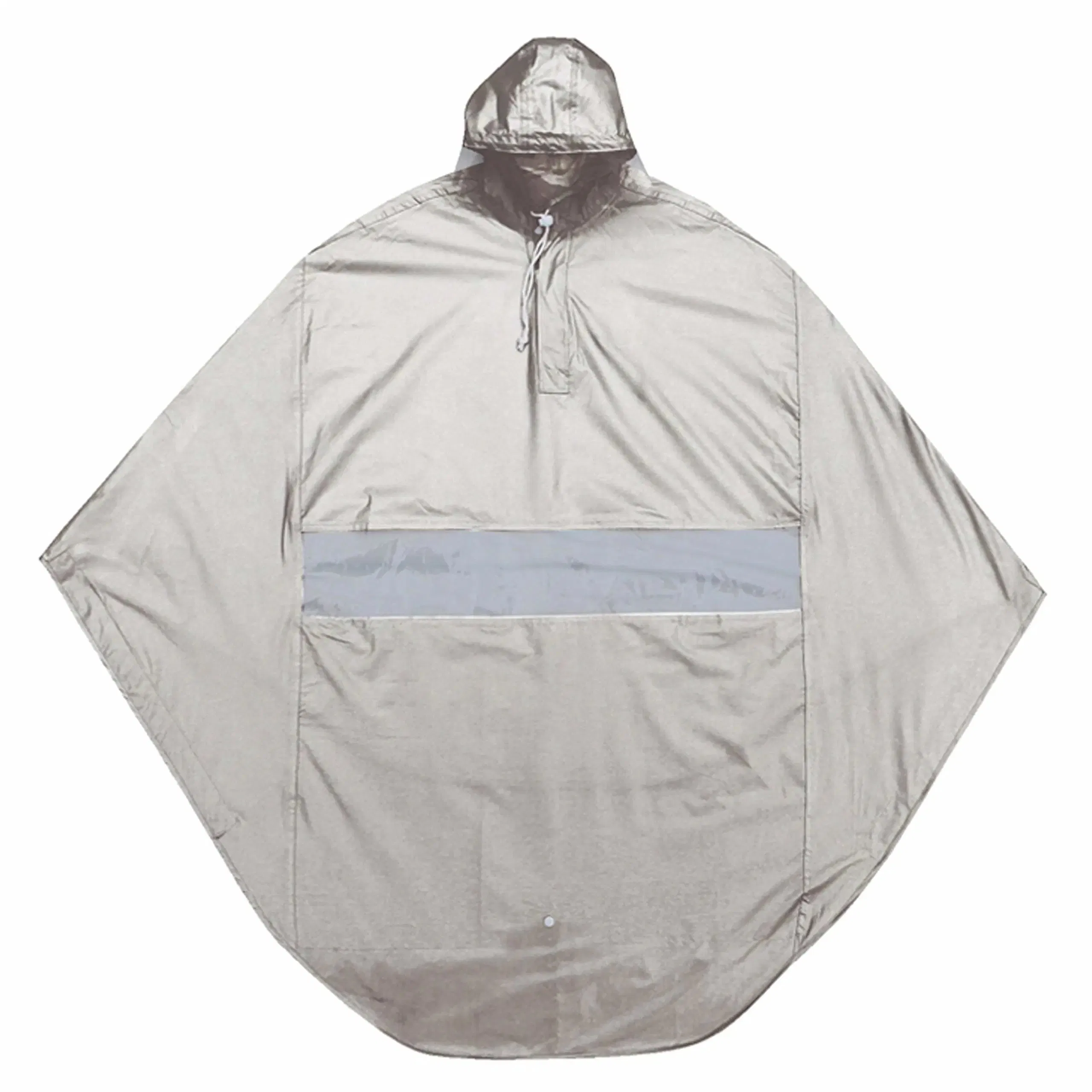 PVC Rain Poncho Reflective Waterproof Raincoat motorcycle Biking Rain Cape