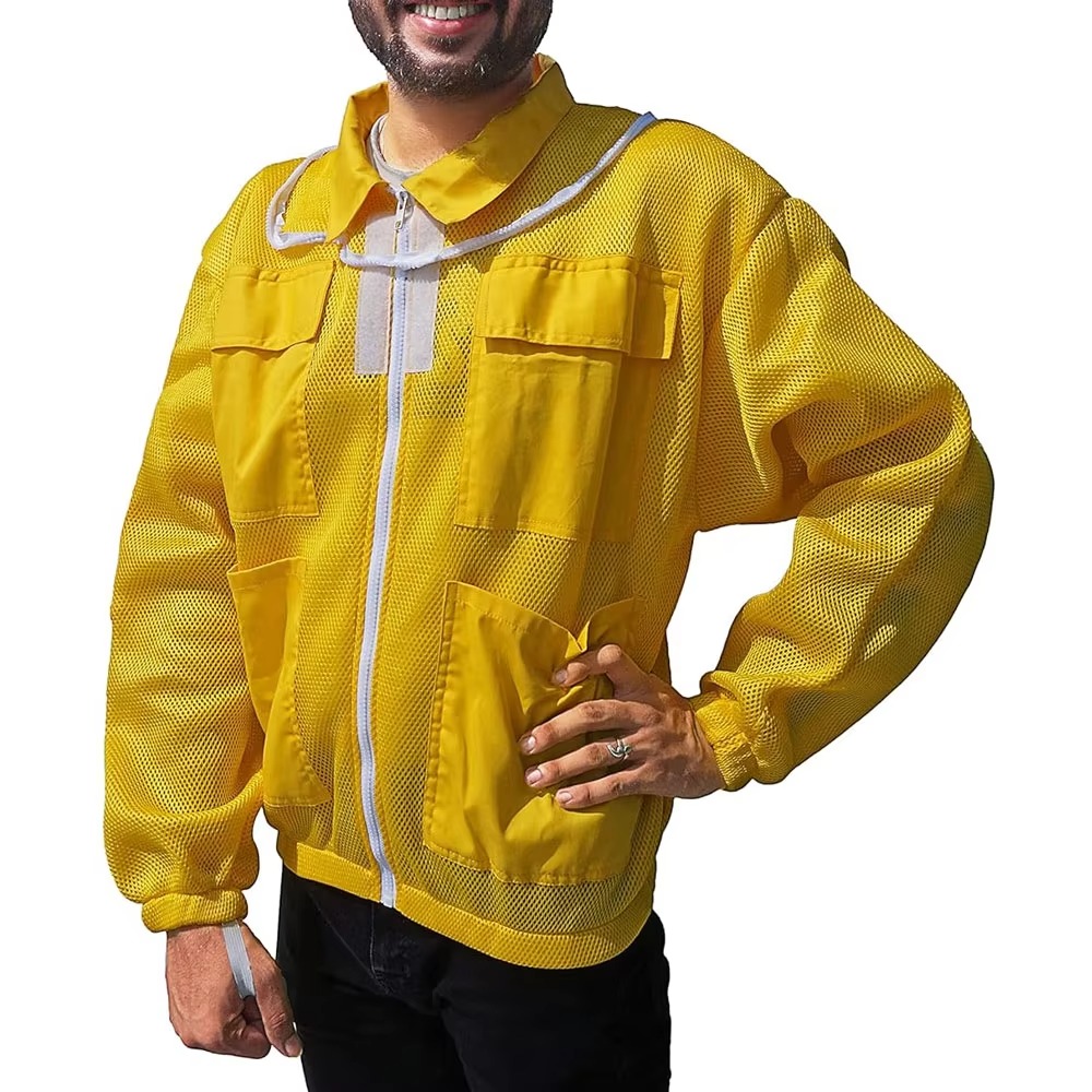 Summer Protective Beekeeping Jacket Anti-Static Anti-Cut Level Vapor-Protective Customized Fabric Work Clothing Coverall Safety