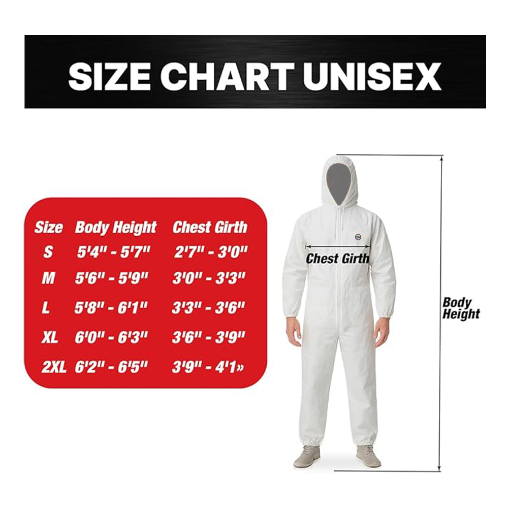New Industrial Spray Painting Work Coverall Suit High Quality Waterproof Breathable Polyester Reusable Washable Lint Plus Size