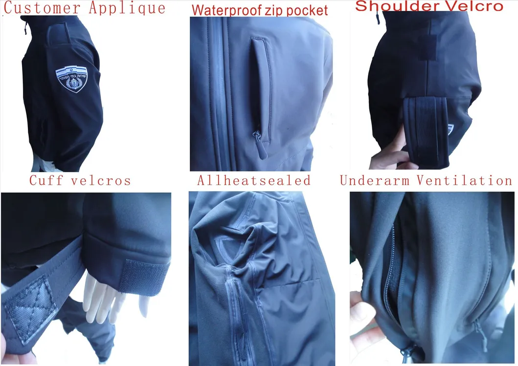 Israel Policemen Waterproof Breathable High Quality Softshell Jacket Details