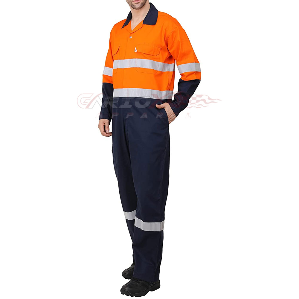 High Quality Hi Visibility Waterproof Work Coverall Labor Suit Safety Worker Uniform Industrial Heavy Duty Wholesale Bulk OEM