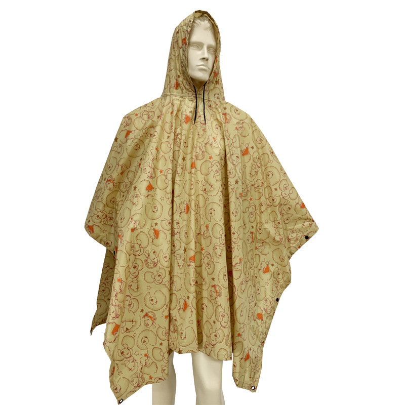 Flower Camouflage Raincoat