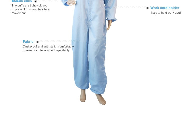Antistatic ESD Coverall Detail 6