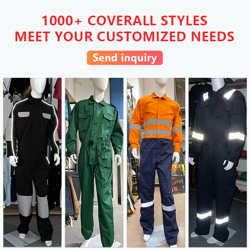 280GSM 100% Cotton Oil Gas Field Fire Retardant Work Overall Building Welding Chemical Reflective Flame Resistance FR Coverall
