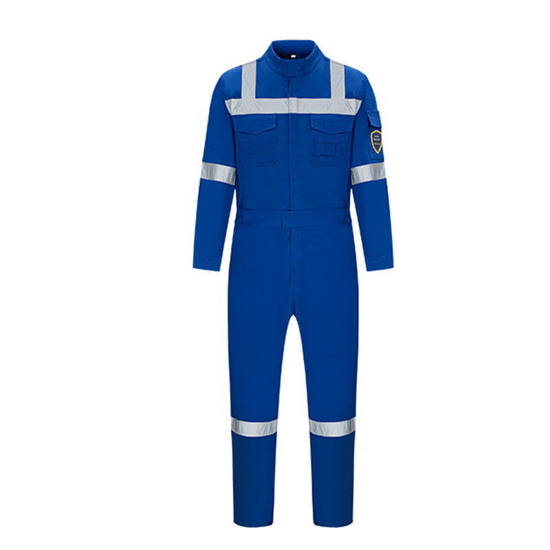 280GSM 100% Cotton Oil Gas Field Fire Retardant Working Coverall for Plant Welding Chemical Reflective Flame Resistance Coverall