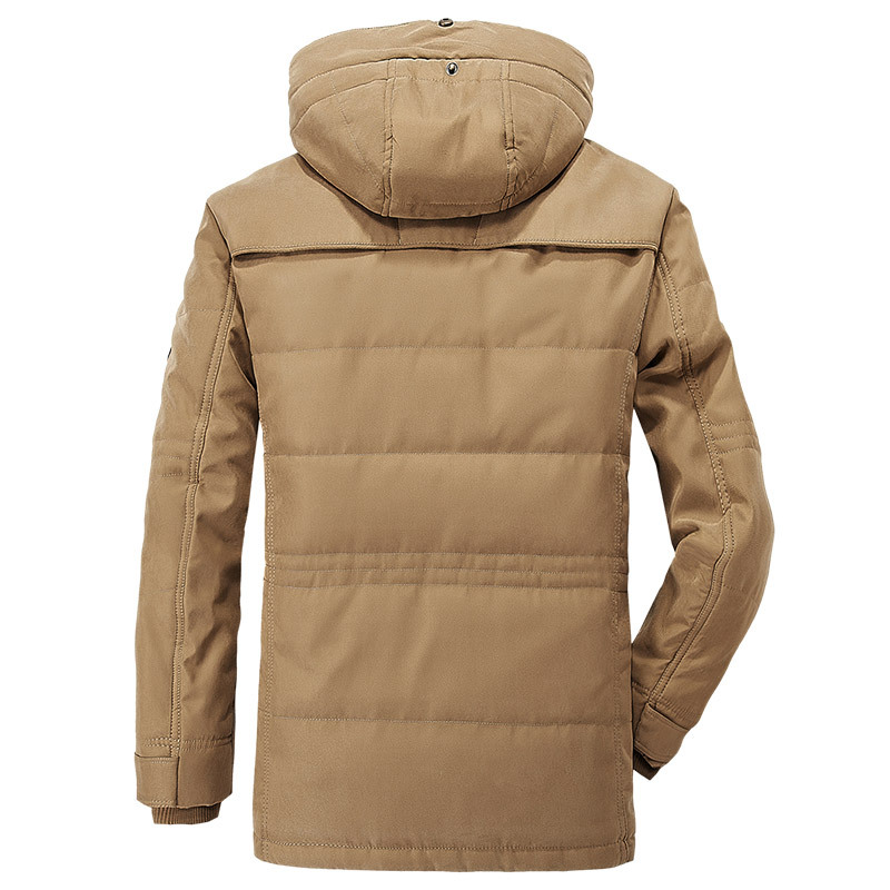 Windbreaker Thick Parka Coats Winter Warm Jacket Outdoor Super Heavy Hooded Outwear Plus Size Men's Jacket