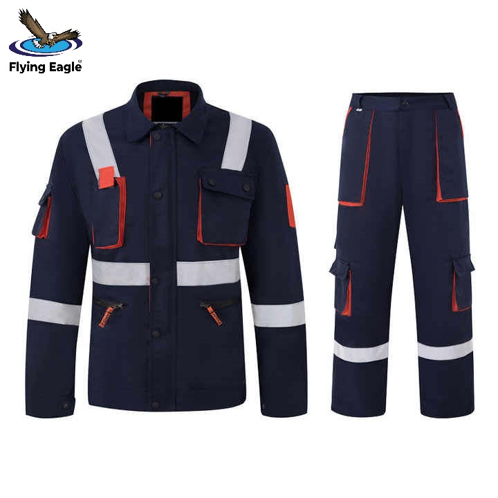 Premium Reflective Workwear Uniform Waterproof Breathable Anti-Static High Visibility Safety Coveralls Industrial Wear