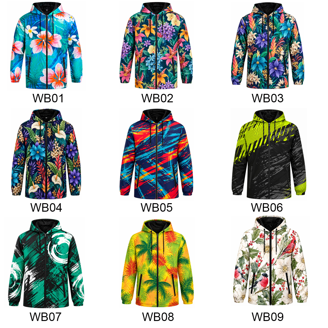 Custom Fluorescent Lightweight Hi Vis Rain Coat Hawaiian High Visibility Safety Jacket Waterproof Reflective Work Windbreaker