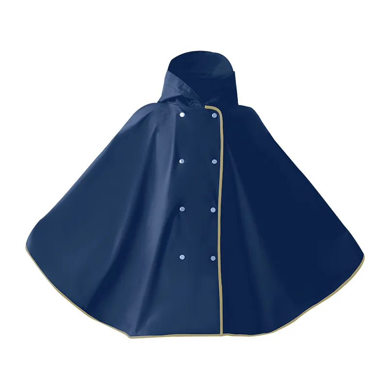 Kids Custom Logo Waterproof Poncho Raincoat Rain Cape for Outdoor Fun