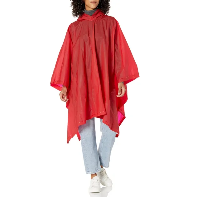 Outdoor Waterproof Pink Durable EVA Poncho Raincoat Rain Cape