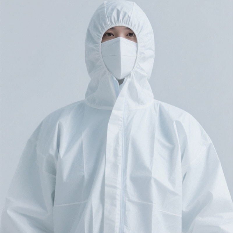 SS Material Disposable Anti-static Waterproof Protective Clothing Full Body Coverall Level C Protection for Food Factory Mining