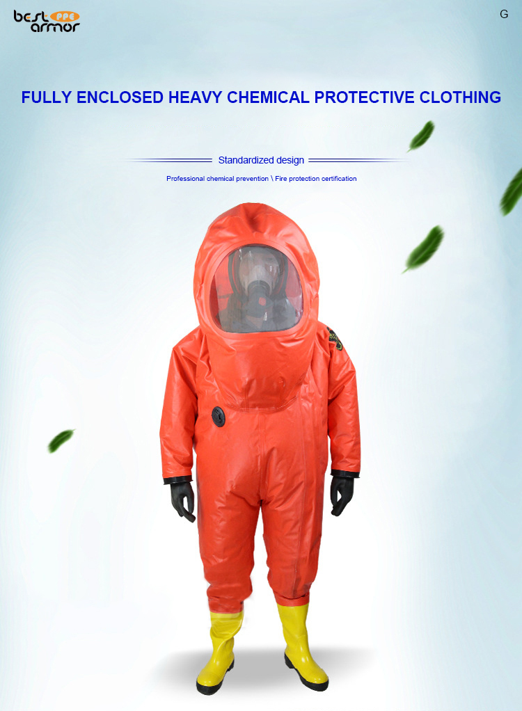 Protective chemical suit detail 2