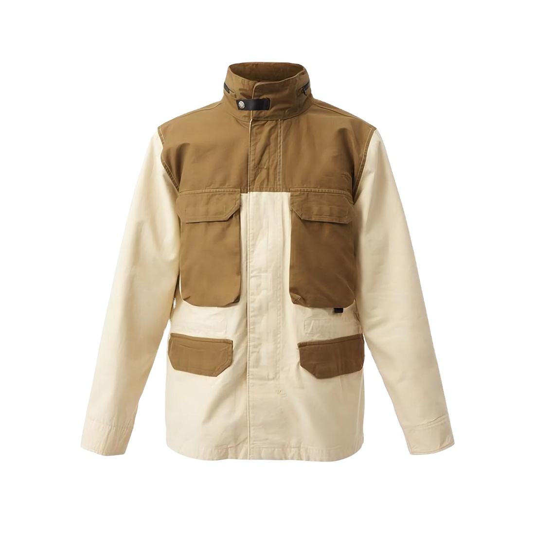 Patchwork Color Block Utility Nylon Windproof Hooded Male Cargo Parka Jackets Warm Windbreaker Long Custom Winter Men Coats