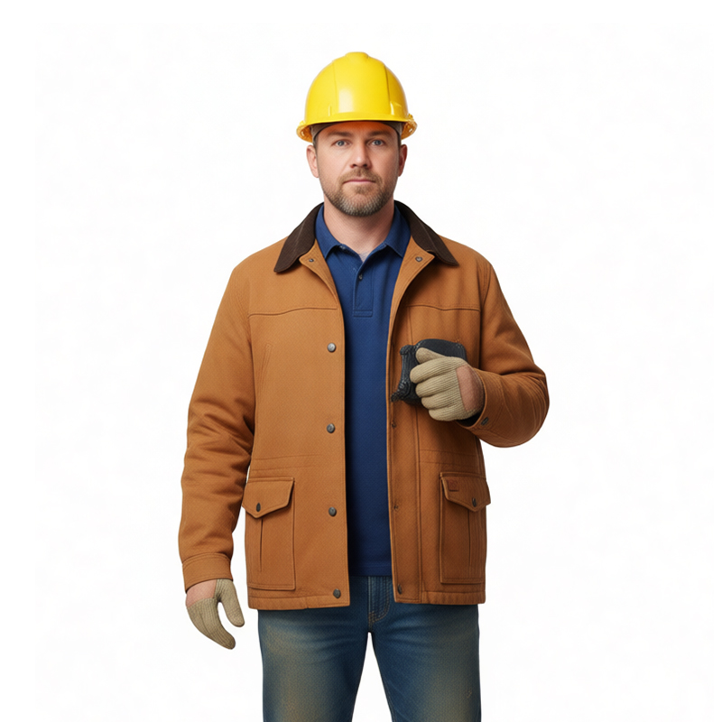 Men Insulated Duck Canvas Work Jacket