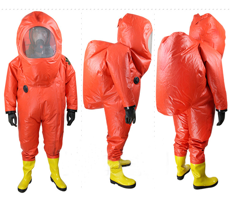 Protective chemical suit detail 1