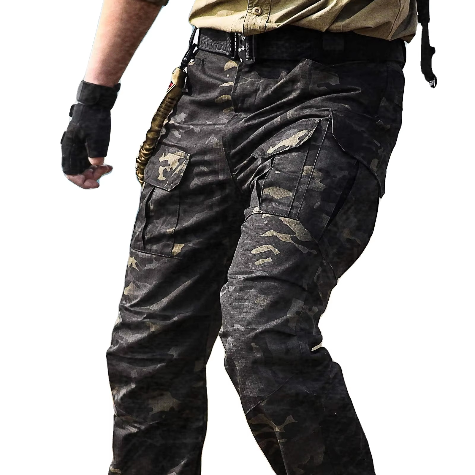 Men's Casual High Quality 100% Polyester Fleece Rain Pants Outdoor Tactical Windbreaker Waterproof for Winter Adults