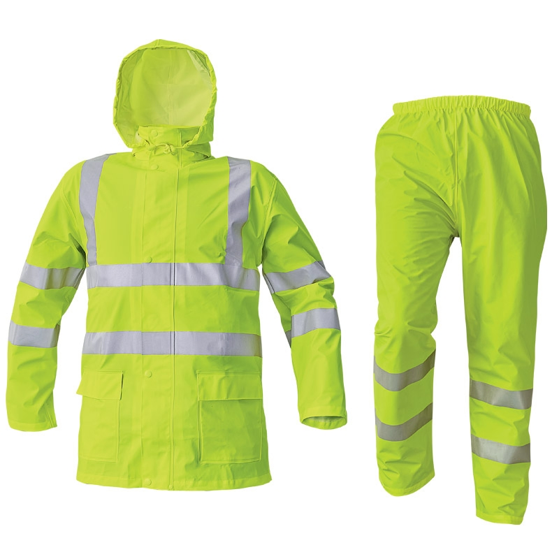 Durable All Weather Conditions Mining Workwear Insulated Breathable Waterproof Poncho Raincoat Combo