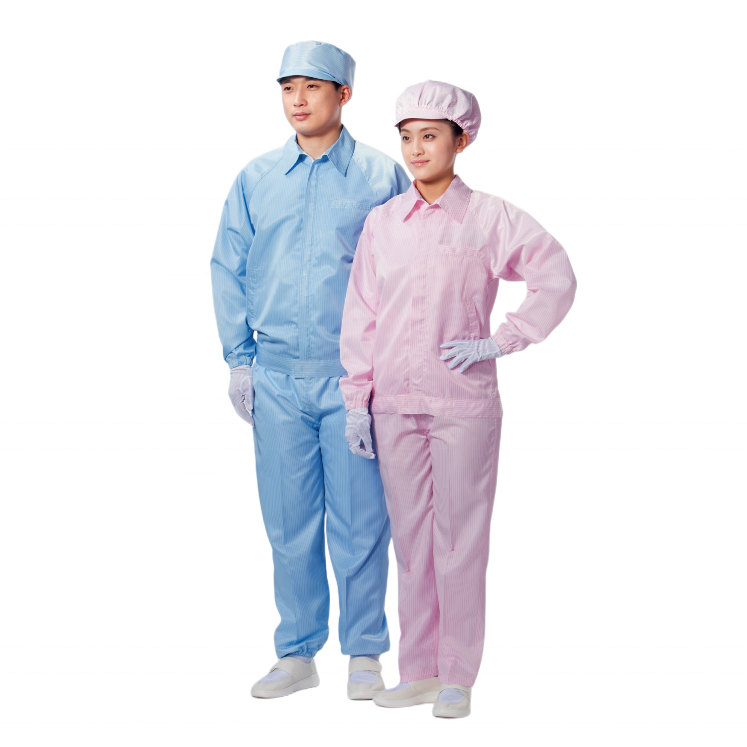 Wholesale Uniforms Polyester Long Sleeve Anti Static Construction Factory Workwear ESD Cleanroom Safety Coat Jacket Suit