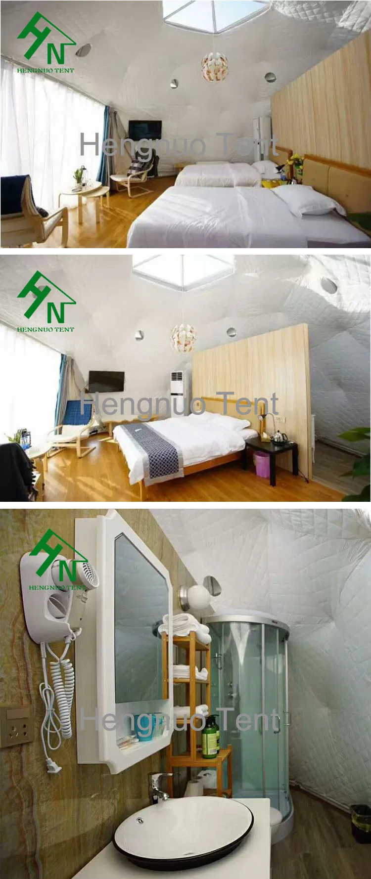 Best Quality Geodesic Dome Tent Bell Outdoor Awning Camping Detail